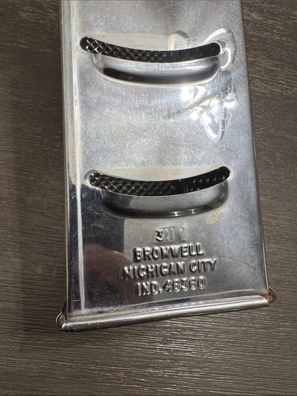 vintage Bromwell four-sided stainless steel box grater